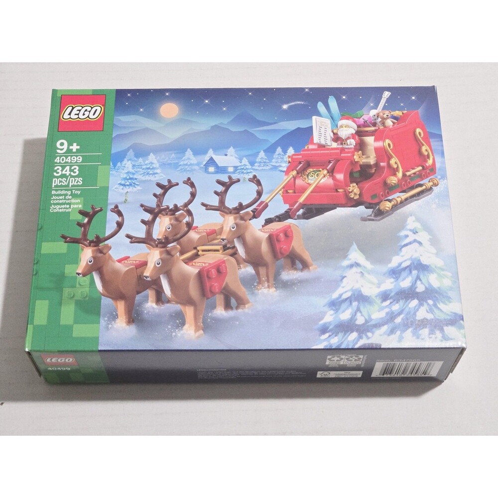 LEGO Santa's Sleigh Set 40499 343 Pieces Christmas Reindeer 9+ Building Toy NEW